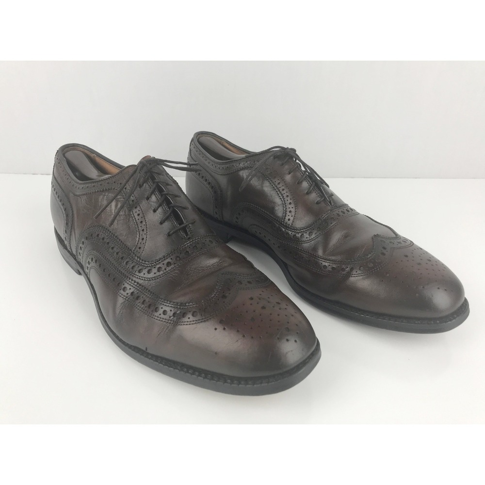 Allen Edmonds FAIRHAVEN Wingtip Oxford Mens Brown Leather Dress Shoes Size 12‎